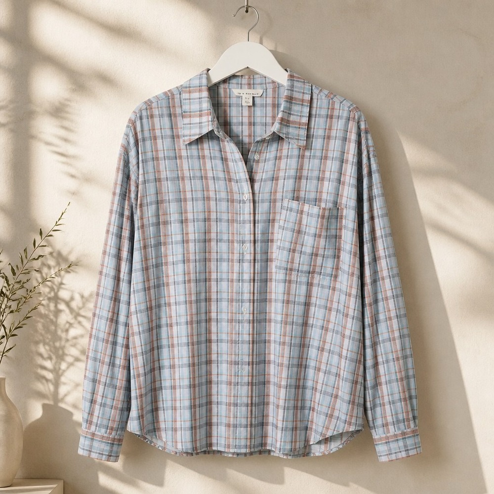 Tilley Endurables Plaid Button-Up Travel Shirt 3XL